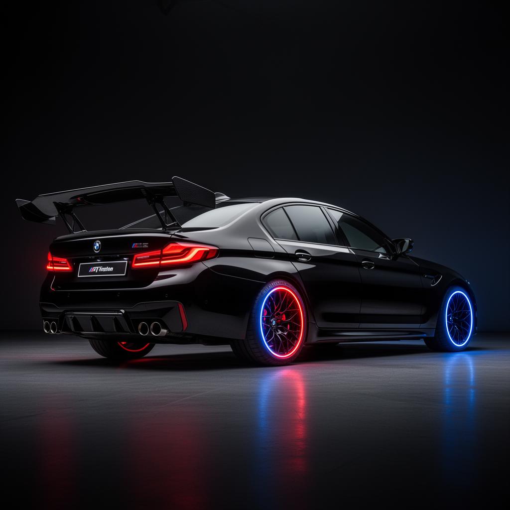 BMW M5 Competition met carbon spoiler
